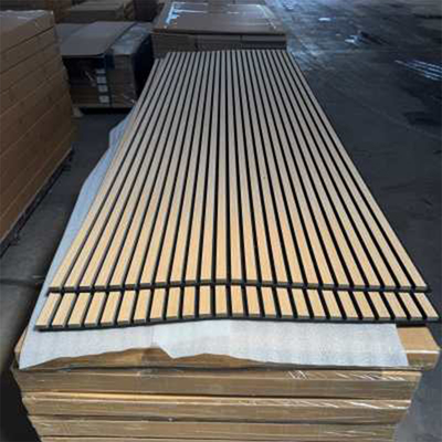 Ποιότητα Natural Wood Acoustic Panels MDF Polyester Fiber Sound Absorbing εργοστάσιο
