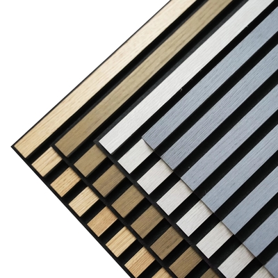 品質 Modern Wooden Slat Acoustic Panel 2400x600mm Waterproof Soundproof 工場