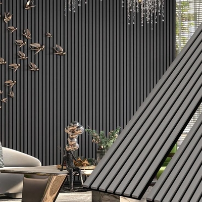 Quality Wood Grain PVC Acoustic Panel for Wall and Ceiling Soundproofing factory