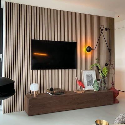 品質 Modern Wooden Slat Acoustic Panel 21mm for Soundproofing 工場