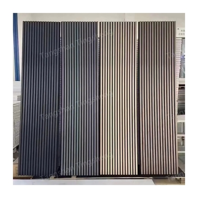 Quality Wooden Slat Acoustic Panel MDF Polyester Fiber Soundproof Wall factory