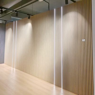 Качество Modern Wooden Slat Acoustic Panel 2400x600mm Waterproof Soundproof Фабрика