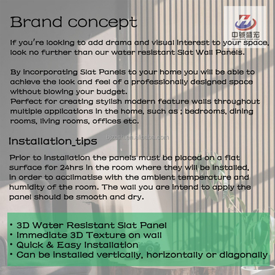 Qualità PVC Waterproof Fireproof Wall Panel for Indoor Outdoor Decoration fabbrica