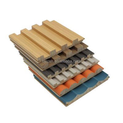 Qualità WPC Wood Veneer Wall Panel Moisture Proof Waterproof 160x25 fabbrica