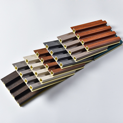 Qualité WPC Wood Veneer Wall Panel 160x25 Moisture-Proof Waterproof Soundproof usine