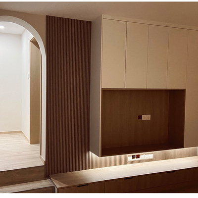 Quality WPC Fluted Wall Panel Moisture-Proof Fireproof Modern Interior Decor factory