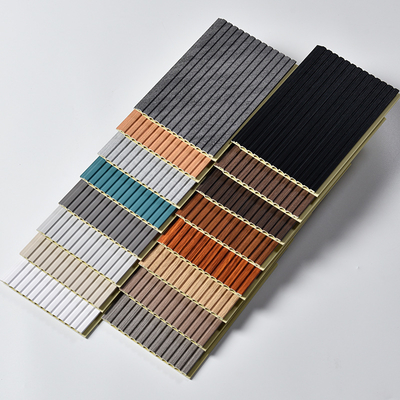 Quality WPC Fluted Wall Panel Moisture-Proof Fireproof Modern Interior Decor factory