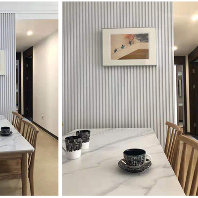 Quality WPC Fluted Wall Panel Moisture-Proof Fireproof Modern Interior Decor factory