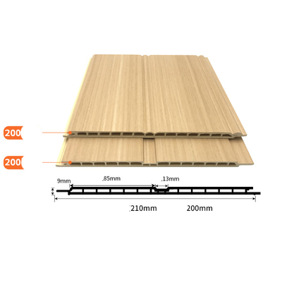 Qualidade WPC Moisture-Proof Fireproof Wood Veneer Interior Wall Panel fábrica