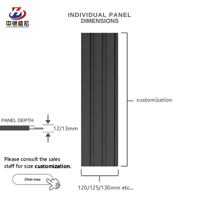 Ποιότητα WPC Fire Retardant Wood Grill Wall Panels Moisture-Proof εργοστάσιο