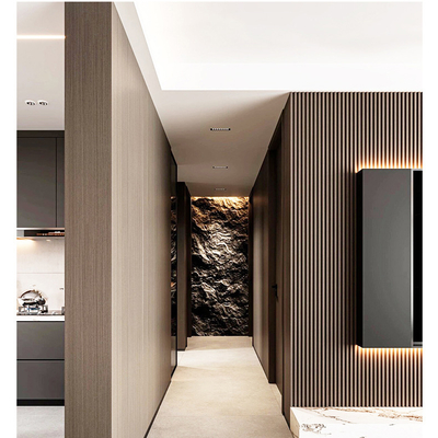 Calidad Modern WPC Grille Plate Wall Cladding Panels Waterproof Eco-Friendly fábrica