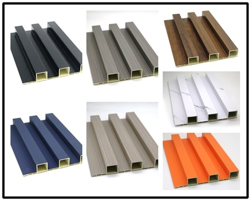 Qualidade WPC Indoor Grille Wall Panel Moisture-Proof Fireproof 2.7M fábrica