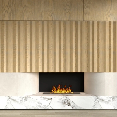 Modern WPC Grille Wall Panel Moisture-Proof Fireproof 5-Year Warranty