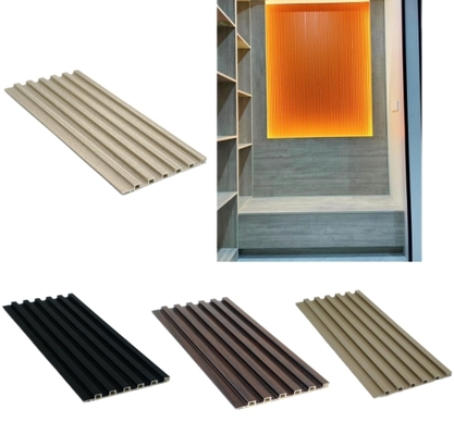 Качество Modern WPC Grille Wall Panel - Moisture-Proof Fireproof Indoor Decoration Фабрика