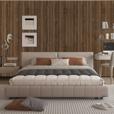 Quality Modern WPC Grille Wall Panel - Moisture-Proof Fireproof Indoor Decoration factory