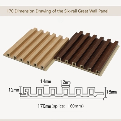Ποιότητα Modern WPC Wall Panel Waterproof Indoor Decoration Custom Color εργοστάσιο