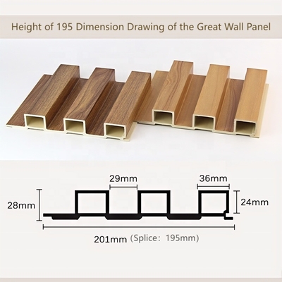 品質 Pink WPC Wall Panel for Indoor Decoration Waterproof Soundproof 工場
