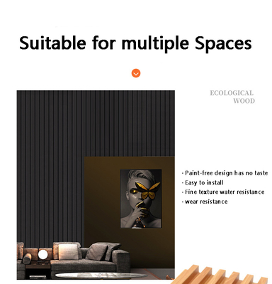 Qualité WPC Indoor Wall Panel Waterproof Soundproof Decorative Panel usine