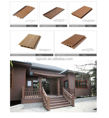 Qualität Modern WPC Outdoor Wall Panel Fireproof Waterproof Customized Fabrik
