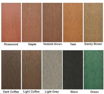 Ποιότητα 18mm Dark Grey WPC Decking 3D Embossed Click Outdoor Flooring εργοστάσιο