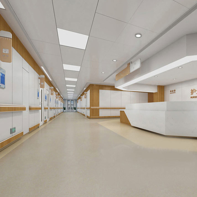 Qualità WPC Exterior Wall Panel PVC Wooden Decorative for Office Hospital fabbrica