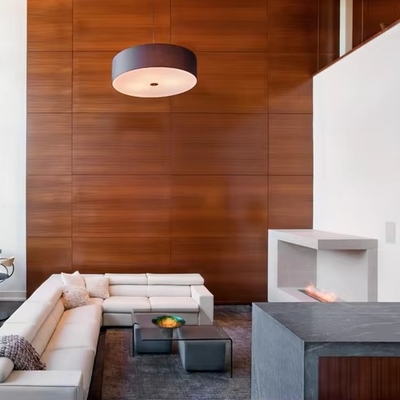 5mm PVC Wall Panel with Wooden Veneer Moisture-Proof Waterproof