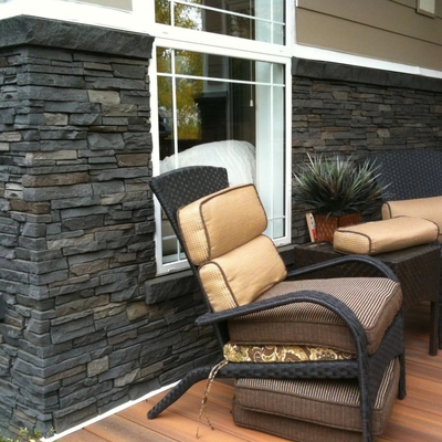 Modern WPC PU Stone Wall Panel Waterproof Fireproof Indoor Decoration