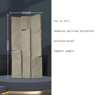 품질 Modern PU Stone Wall Panel 3D Design Waterproof Indoor Decoration 공장