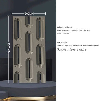 품질 Modern PU Stone Wall Panel 3D Design Waterproof Indoor Decoration 공장