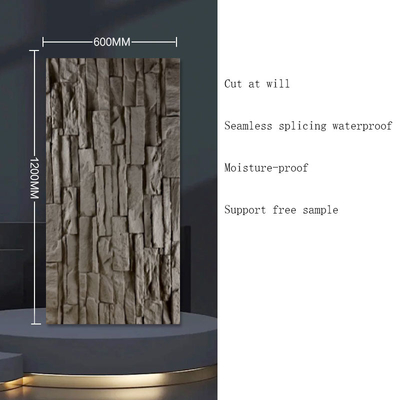 Qualité Modern PU Stone Wall Panel WPC Waterproof Fireproof Indoor Decoration usine