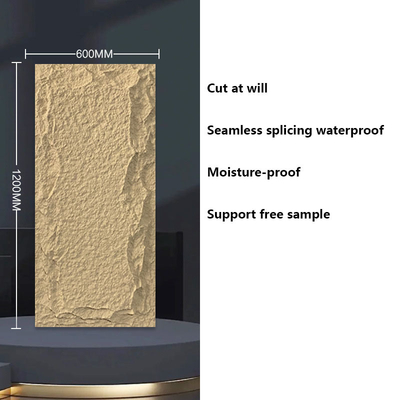 Qualidade Waterproof PU Faux Stone Wall Panels 2400x600mm Modern Exterior fábrica