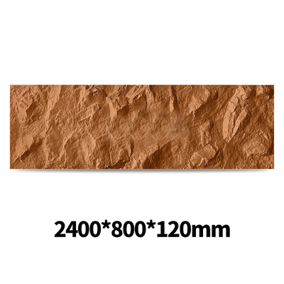Qualidade Waterproof PU Faux Stone Wall Panels 2400x600mm Modern Exterior fábrica