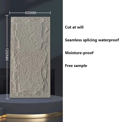 Qualidade Waterproof PU Faux Stone Wall Panels 2400x600mm Modern Exterior fábrica