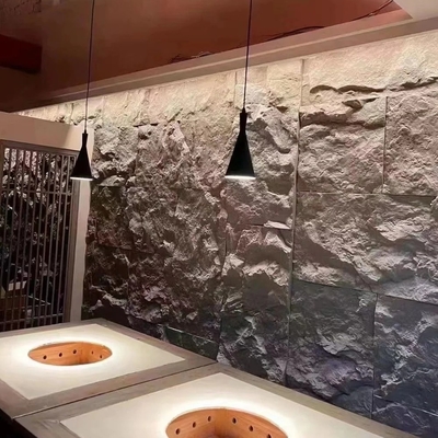 Качество Modern Geometric PU Stone Wall Panels Waterproof Exterior Decoration Фабрика