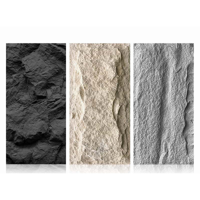 品質 Modern 3D PU Faux Stone Wall Panel Waterproof Fireproof Exterior 工場