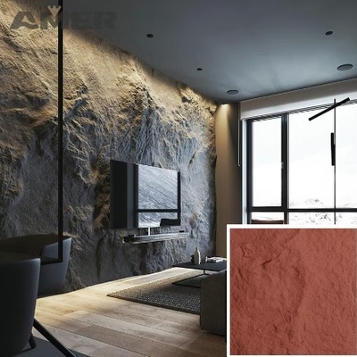 品質 Modern 3D PU Faux Stone Wall Panel Waterproof Fireproof Exterior 工場