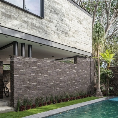 Kwaliteit Modern 3D Waterproof PU Stone Wall Panel Fireproof Exterior Decoration fabriek