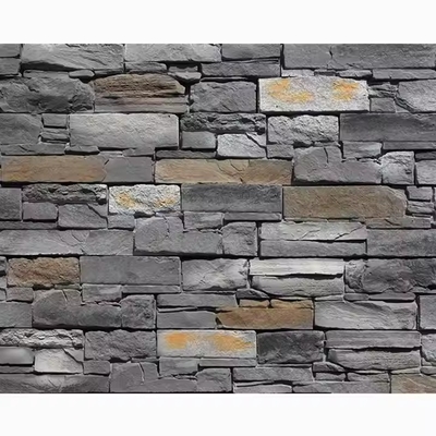Качество PU Stone Wall Panel 1200x180mm Waterproof Fireproof Modern Design Фабрика