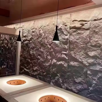 Качество Waterproof PU Stone Wall Panels Geometric Modern Exterior Фабрика