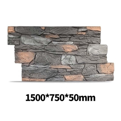 Качество PU Stone Wall Panels 2400x600mm Waterproof Lightweight Exterior Cladding Фабрика