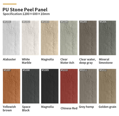 Качество Eco-Friendly PU Stone Veneer Panels for Exterior Decoration Фабрика