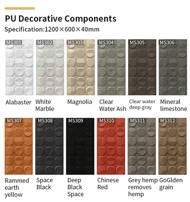 Qualité PU Faux Stone Panel 2400x600mm Waterproof Modern Wall Cladding usine