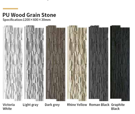 Quality Antimicrobial PU Stone Wall Paneling Waterproof Modern Design factory