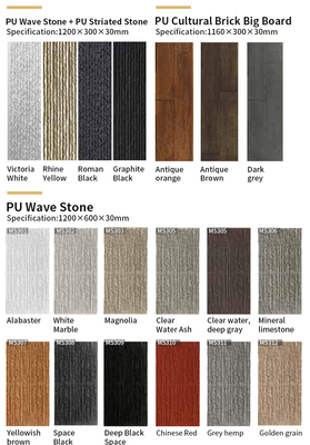 Qualità Custom PU Stone Panels Waterproof Modern Geometric Wall Tiles fabbrica