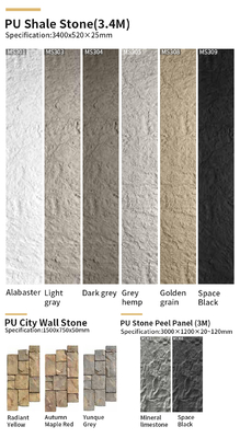 Quality PU Faux Stone Wall Panel Waterproof Modern Geometric Design factory