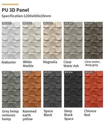 Качество Modern PU Stone Wall Panel Waterproof Fireproof 3D Design Фабрика