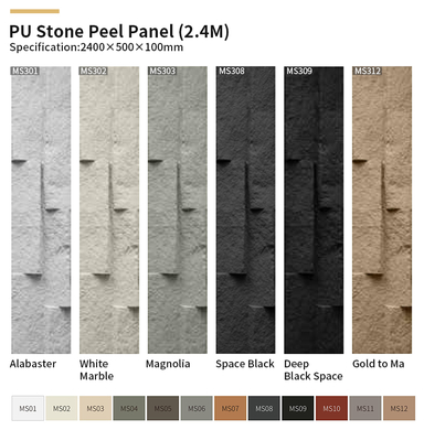 Качество Custom WPC PU Stone Wall Panel Waterproof Fireproof Modern Design Фабрика