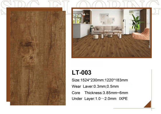 Qualidade Waterproof SPC Flooring 4mm-7mm Click Lock Vinyl Tiles for Indoor Use fábrica