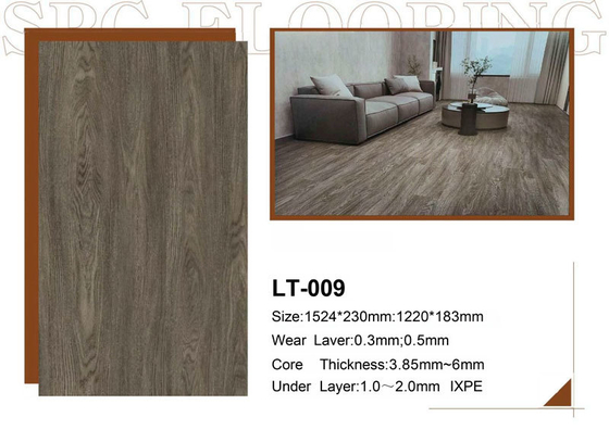 Ποιότητα Waterproof SPC Click Flooring 4mm-7mm for Gym and Courtyard εργοστάσιο