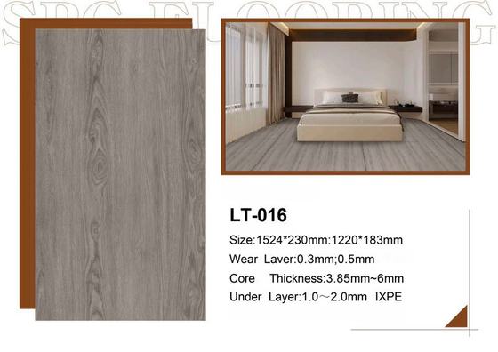 Ποιότητα Waterproof SPC Click Flooring 4mm-7mm for Gym and Courtyard εργοστάσιο